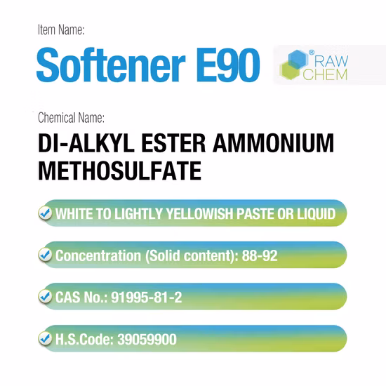 Weichmacher E90 Esterbasis quartäre Ammoniumsalze